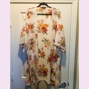Brand new floral Kimono 1X-3X